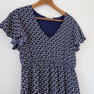 Hello Miz Navy Blue Maternity Dress